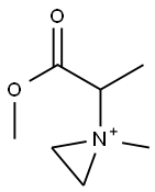 1-[1-(Methoxycarbonyl)ethyl]-1-methylaziridinium Struktur