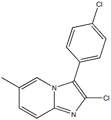 2-Chloro-6-methyl-3-(p-chlorophenyl)imidazo[1,2-a]pyridine|