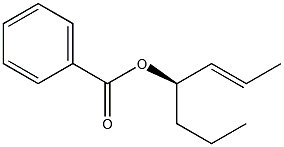 [2E,4R,(-)]-2-Heptene-4-ol benzoate Structure