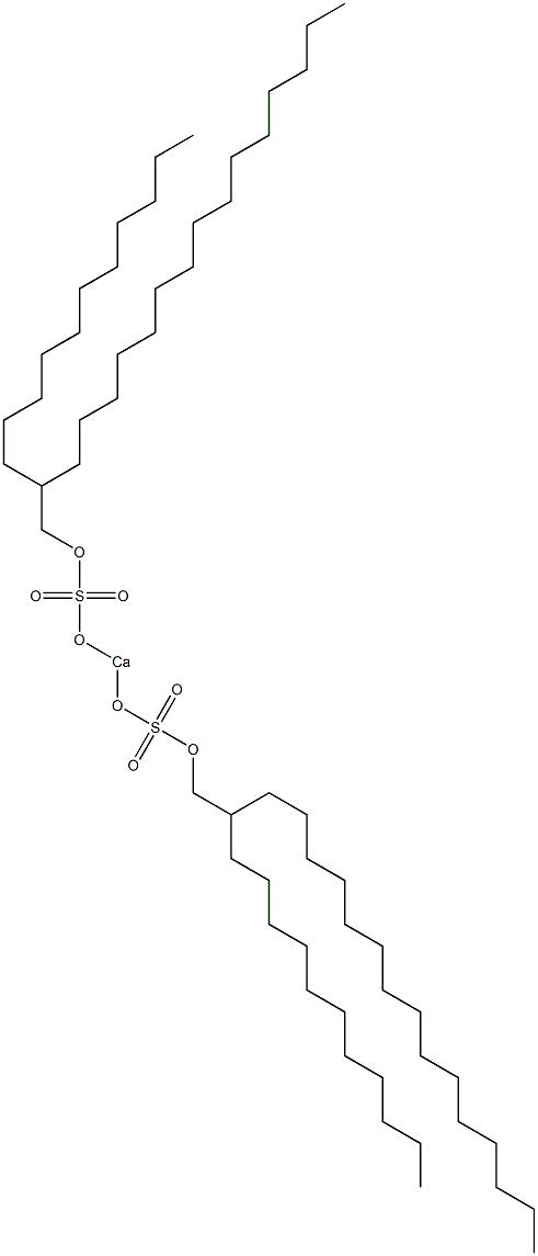 Bis(2-undecylheptadecyloxysulfonyloxy)calcium Structure