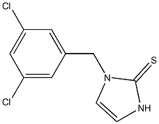 1-(3,5-Dichlorobenzyl)-1,3-dihydro-2H-imidazole-2-thione 结构式