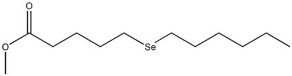6-Selenadodecanoic acid methyl ester Structure