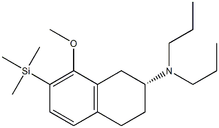 N,N-Dipropyl-[(2R)-[7-(trimethylsilyl)-8-methoxy-1,2,3,4-tetrahydronaphthalen]-2-yl]amine Struktur