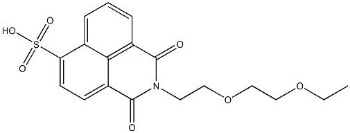 2-[2-(2-Ethoxyethoxy)ethyl]-2,3-dihydro-1,3-dioxo-1H-benzo[de]isoquinoline-6-sulfonic acid Structure