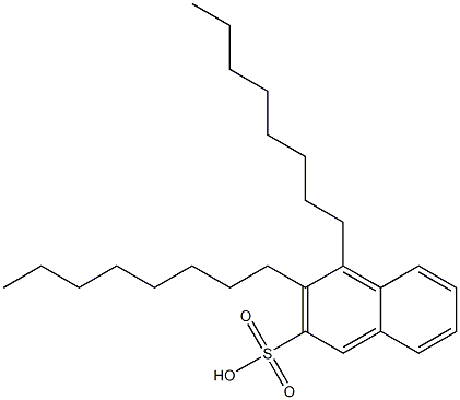 3,4-Dioctyl-2-naphthalenesulfonic acid Structure