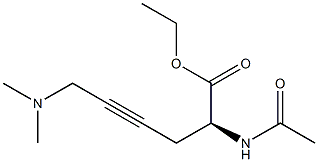 [S,(+)]-2-(Acetylamino)-6-(dimethylamino)-4-hexynoic acid ethyl ester