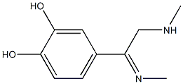 4-[1-(Methylimino)-2-(methylamino)ethyl]-1,2-benzenediol 结构式