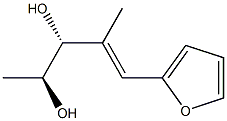 (2S,3R,E)-4-Methyl-5-(furan-2-yl)-4-pentene-2,3-diol Struktur