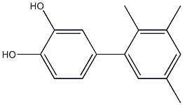 4-(2,3,5-Trimethylphenyl)benzene-1,2-diol Structure