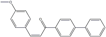 (2Z)-3-(4-Methoxyphenyl)-1-(4-phenylphenyl)-2-propen-1-one Structure