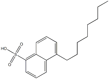 5-Octyl-1-naphthalenesulfonic acid Structure