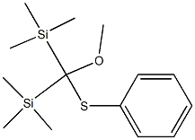 Bis(trimethylsilyl)(methoxy)(phenylthio)methane Structure