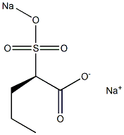 [R,(-)]-2-(Sodiosulfo)valeric acid sodium salt Struktur