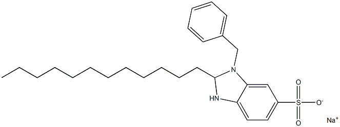 1-Benzyl-2,3-dihydro-2-dodecyl-1H-benzimidazole-6-sulfonic acid sodium salt|