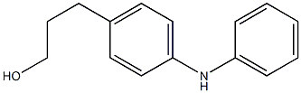 4-(3-ヒドロキシプロピル)フェニルフェニルアミン 化学構造式