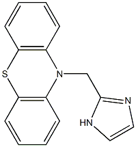 10-(1H-イミダゾール-2-イルメチル)-10H-フェノチアジン 化学構造式