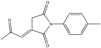 3-[(E)-2-Oxopropylidene]-1-(4-methylphenyl)pyrrolidine-2,5-dione Structure