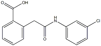 2-[2-[3-クロロアニリノ]-2-オキソエチル]安息香酸 化学構造式