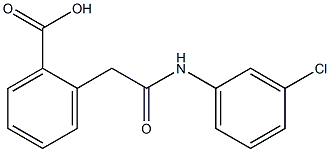 2-[2-[3-Chloroanilino]-2-oxoethyl]benzoic acid Struktur