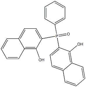 Bis(1-hydroxy-2-naphtyl)phenylphosphine oxide Struktur
