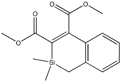 1,2-Dihydro-2,2-dimethyl-2-silanaphthalene-3,4-dicarboxylic acid dimethyl ester Struktur