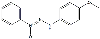 3-(4-Methoxyphenyl)-1-phenyltriazene 1-oxide Struktur