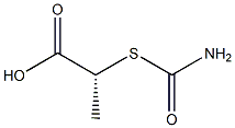 [R,(+)]-2-(Carbamoylthio)propionic acid Structure