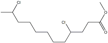 4,11-Dichlorododecanoic acid methyl ester Structure