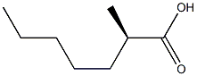 [R,(-)]-2-Methylheptanoic acid Structure