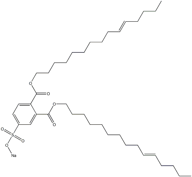 4-(Sodiosulfo)phthalic acid di(10-pentadecenyl) ester Structure