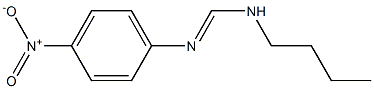 N1-ブチル-N2-(4-ニトロフェニル)ホルムアミジン 化学構造式