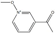 3-Acetyl-1-methoxypyridin-1-ium Structure