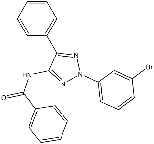 N-[2-(3-Bromophenyl)-5-phenyl-2H-1,2,3-triazol-4-yl]benzamide Structure