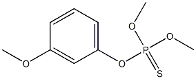 Thiophosphoric acid O,O-dimethyl O-[m-methoxyphenyl] ester Structure