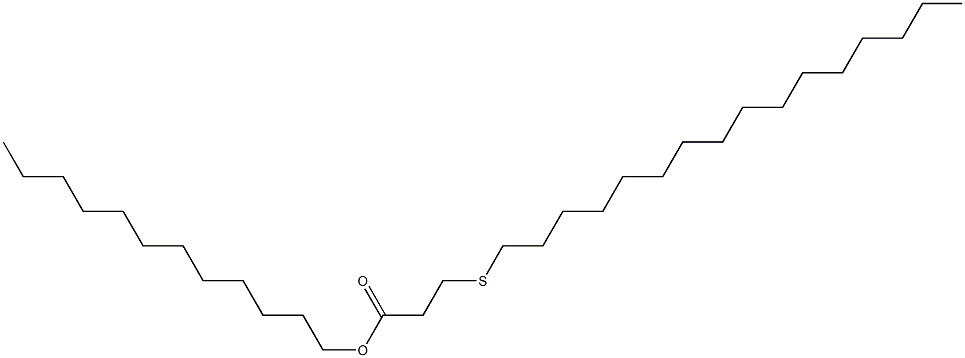 3-(Hexadecylthio)propionic acid dodecyl ester Struktur