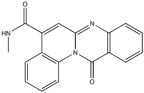 N-Methyl-12-oxo-12H-quino[2,1-b]quinazoline-5-carboxamide Structure