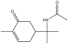 8-Acetylamino-p-menth-6(1)-en-2-one Structure