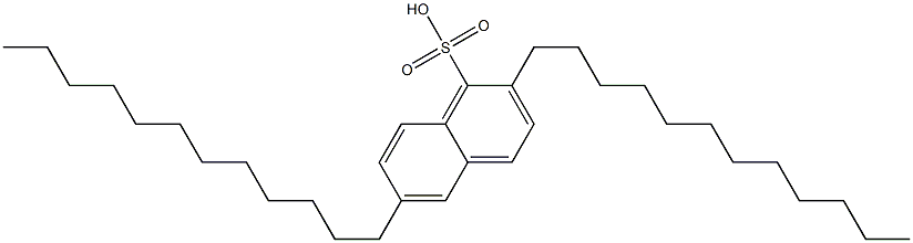 2,6-Didodecyl-1-naphthalenesulfonic acid,,结构式