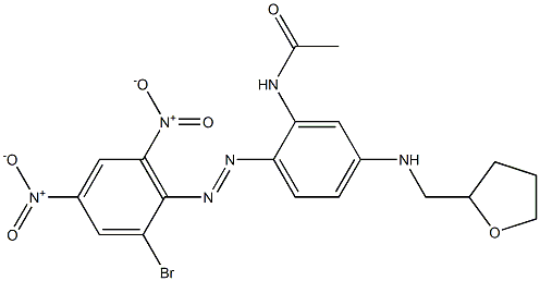 2-Acetylamino-2'-bromo-4-[(tetrahydrofuran-2-ylmethyl)amino]-4',6'-dinitroazobenzene