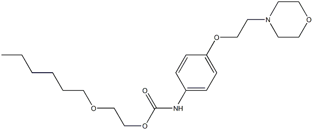 4-(2-Morpholinoethoxy)phenylcarbamic acid 2-(hexyloxy)ethyl ester