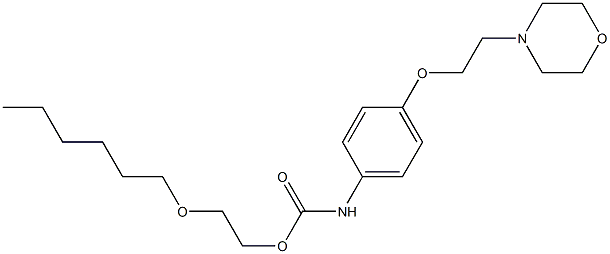 4-(2-Morpholinoethoxy)phenylcarbamic acid 2-(hexyloxy)ethyl ester|