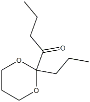 2-Propyl-2-butyryl-1,3-dioxane Structure