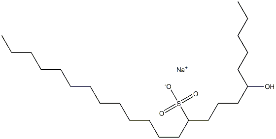 6-Hydroxytricosane-10-sulfonic acid sodium salt Struktur