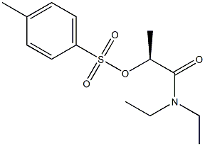 [S,(-)]-N,N-Diethyl-2-[(p-tolylsulfonyl)oxy]propionamide,,结构式