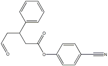 4-Formyl-3-phenylbutyric acid 4-cyanophenyl ester Structure