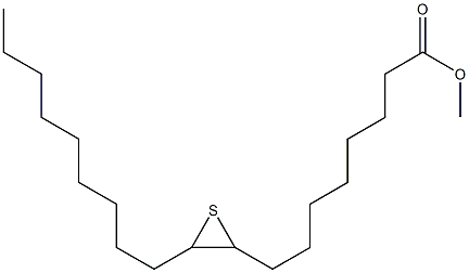 9,10-Epithiononadecanoic acid methyl ester 结构式