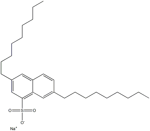 3,7-Dinonyl-1-naphthalenesulfonic acid sodium salt 结构式