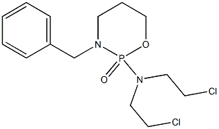 Tetrahydro-2-[bis(2-chloroethyl)amino]-3-benzyl-2H-1,3,2-oxazaphosphorine 2-oxide,,结构式