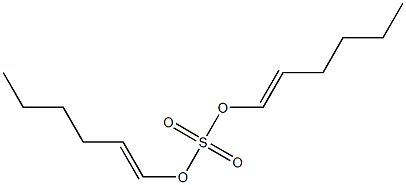 Sulfuric acid di(1-hexenyl) ester,,结构式