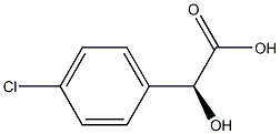 (2S)-2-Hydroxy-2-(4-chlorophenyl)acetic acid Structure